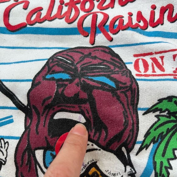 Vintage Kids White California Raisins Sweatshirt - Picture 7 of 8